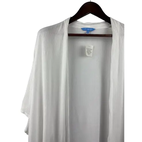 Women’s Blue Ginger O/S White Shawl Sweater Size undefined