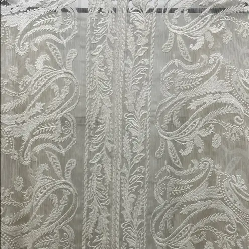 Anthropologie Beyond Vintage Paisley Embroidered Shawl Cover Up