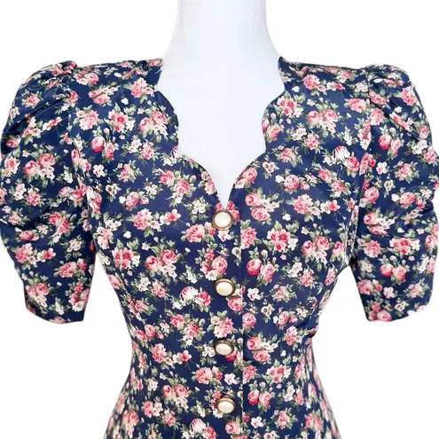 Stunning!! Petite Jazz Vintage Dress Floral S Small M Medium Pink