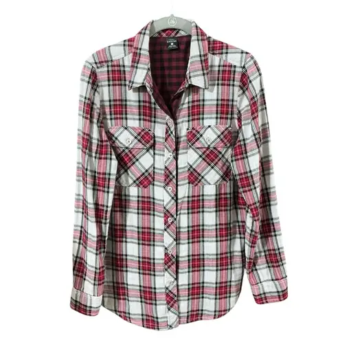 EMPYRE Plaid & Check Button Down Shirt S 19” P2P
Red/Black $88 Retail EUC Red
