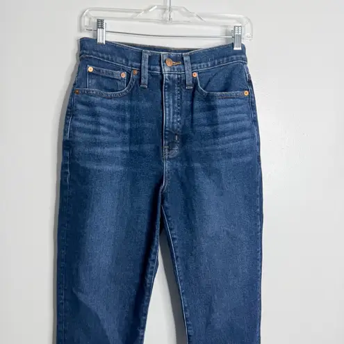 Madewell  The Momjean Hoover Wash NG362 Size 27 High Rise Tapered Rigid Stretch