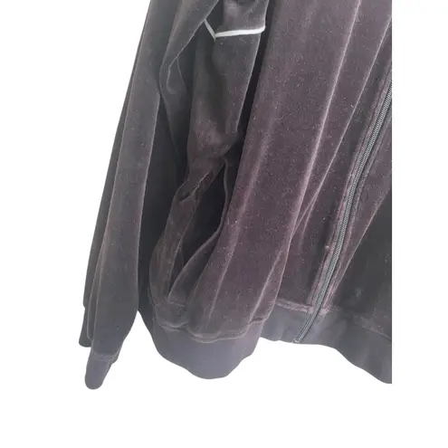 Puma VTG Y2K  Mens Tracksuit Jacket XL Brown Velour‎ Casual Hip Hop Leisure Retro