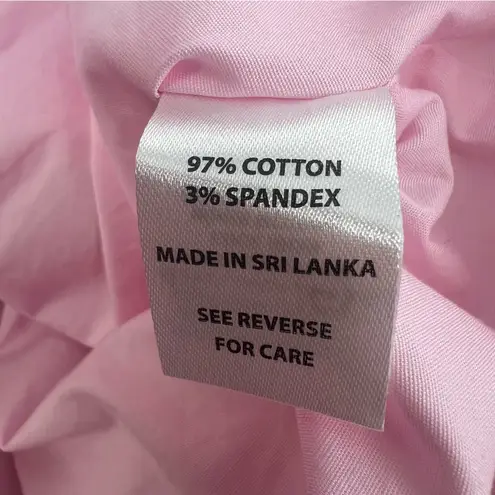 Spartina 449 Pink & Green Bird Wilson Maisie Ruffle Tiered Notch Neck Dress Sz M