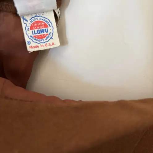 Vintage ILGWU Brown Fall 100% Wool Pencil Skirt 10 Preppy Academic Made in USA