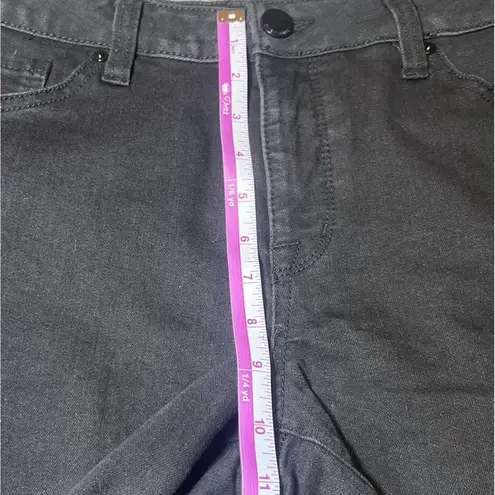 Seven7 Weekend Shorts Womens 10 Black Denim Cutoff Distressed School Summer