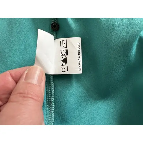 Wayward Fancies Green Ombre Star Print Georgette Dress ~Size 14