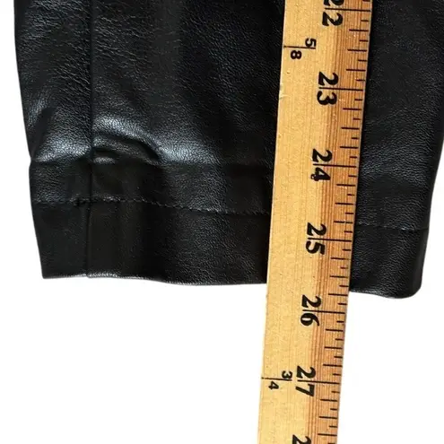 Princess Polly  Faux Leather‎ Jacket Sz 8 Black Blazer Chic Office