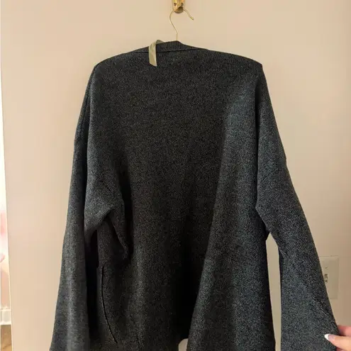 ZARA  KNIT dark grey THICK cardigan sweater size M