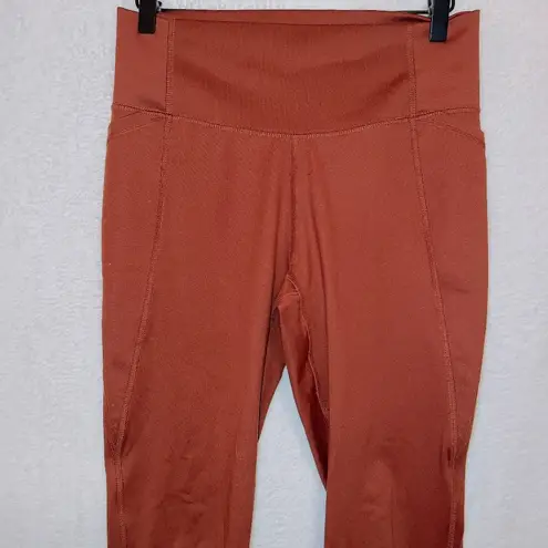 All In Motion Rustic Orange High Waisted Side Pockets Ankle Length Leggings - Image 2