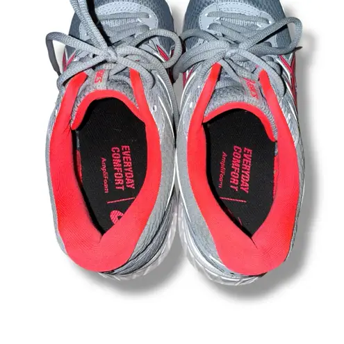 ASICS GEL-Contend 6 Gray & Pink Running Sneakers Sz 10 1012A570 Athletic Active