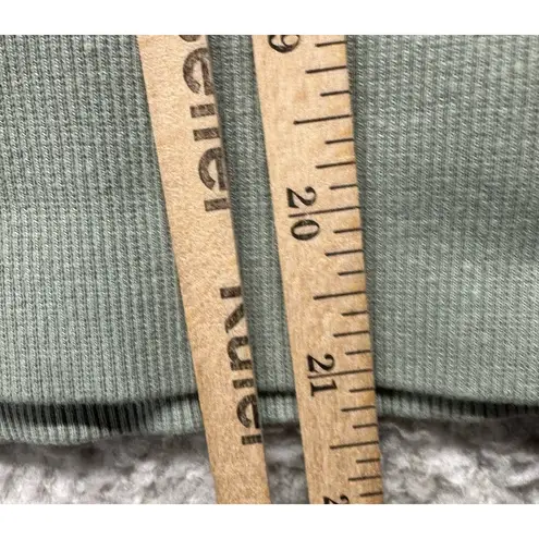 ZARA  Sweatshirt Women's Size Large Sage Green Cropped Turtleneck