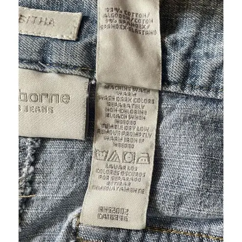 Liz Claiborne  TABITHA High Rise Blue Women’s  Cotton Stretch Jeans Size 6