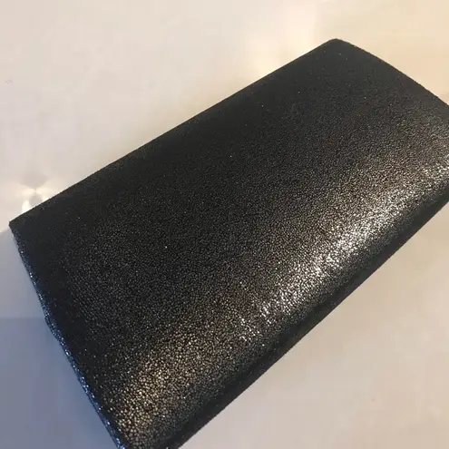 Clutch Black Glitter Crackle Design