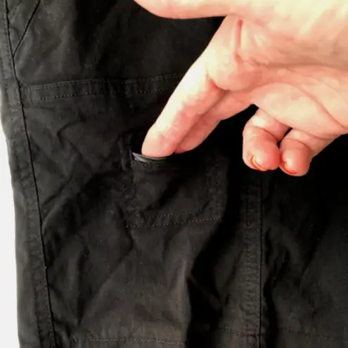 Jamie Sadock Golf Shorts Size 12 Black Front Zip Pockets Back Zip Pocket…