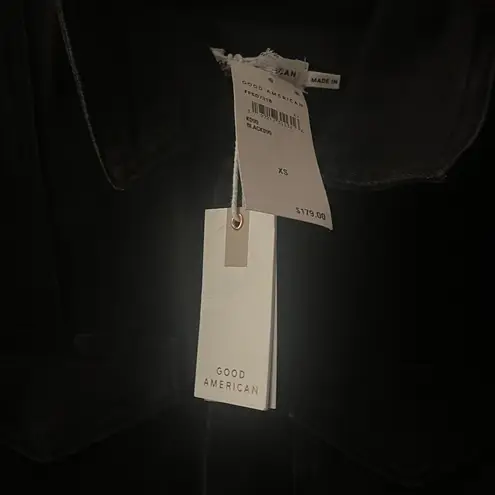Good American  Black Denim Dress- CHECK NOTES