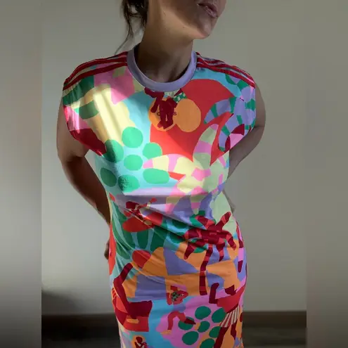 Farm Rio x Adidas Training Dress Vibrant Vacation Athleisure Medium