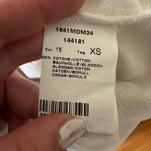 MSGM Black Red & White Maglia Tie Dye Flame French Terry Sweatshirt Extra Small Size XS