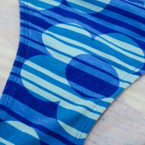 Vintage 90s Sand N Sun Blue Retro Flower Bikini Swimsuit Size M