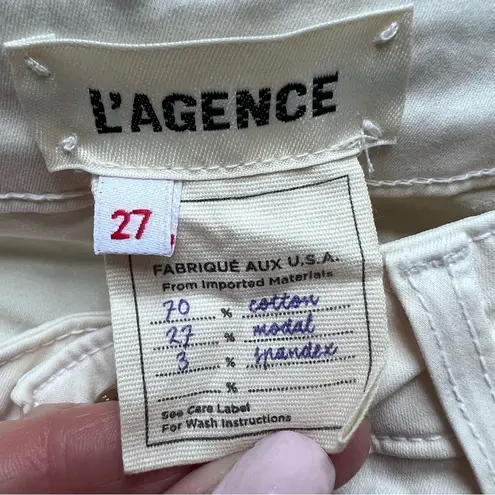 L'Agence L’Agence Margot High Rise Skinny Jeans in Granite Cream Size 27