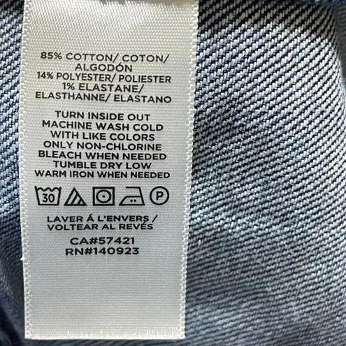 Loft Outlet Classic Denim Jean Jacket Size XS Medium Wash Stretch Blue