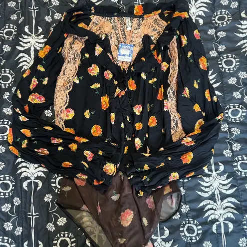 Free People Intimately  Poppy Printed Bodysuit