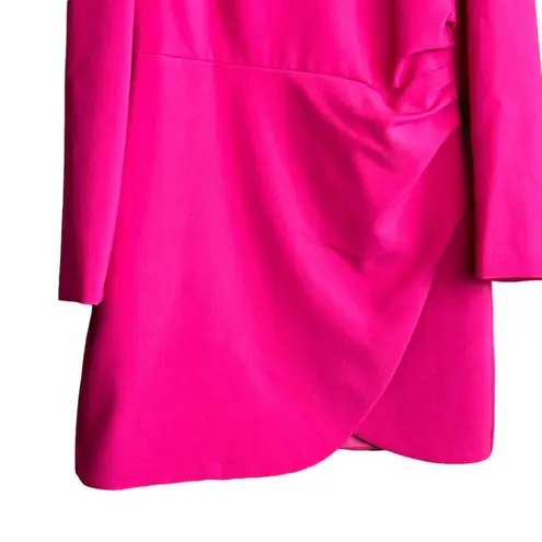 Likely DRESS WOMENS 12 Pink Mini Long Sleeve Sweetheart Neck Barbiecore Kygo