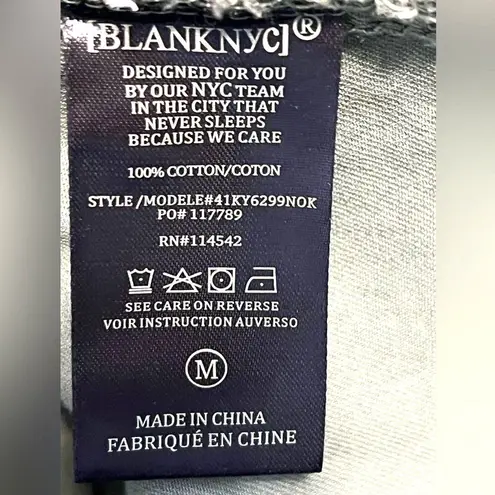 Blank NYC Cropped Twill Army/Olive Green Zip Jacket Women Size M Travel Military Size M