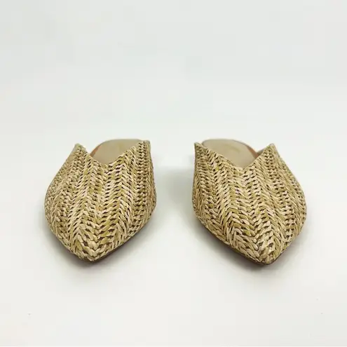 Seychelles Quintessential Natural Raffia Woven Mules | Size 6