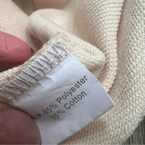 Dito It’s Fine, I’m Fine, Everything is Fine Oversized Cream Sweatshirt Large Black