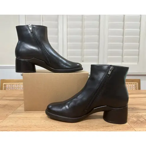 Ecco Sculpted LX 35 Boots Black Leather Size 10/10.5 US 41 EU NWOB Sleek Stylish