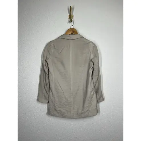 ALLSAINTS  Obel Blazer Jacket Size 2 Crinkled Viscose Open Lightweight