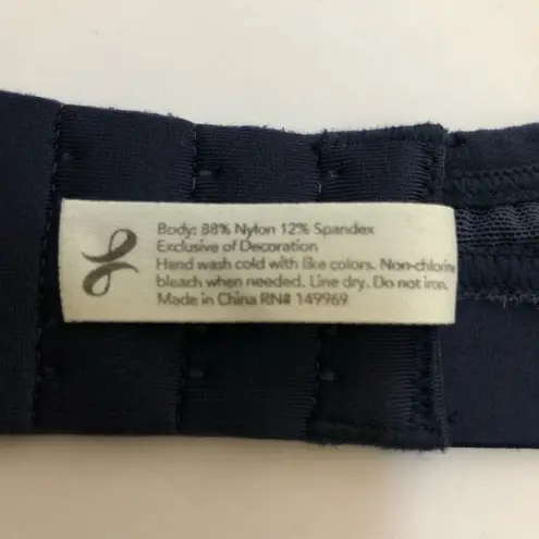 Lively Floral Lace Busty Bralette Blue Size 36 E / DD