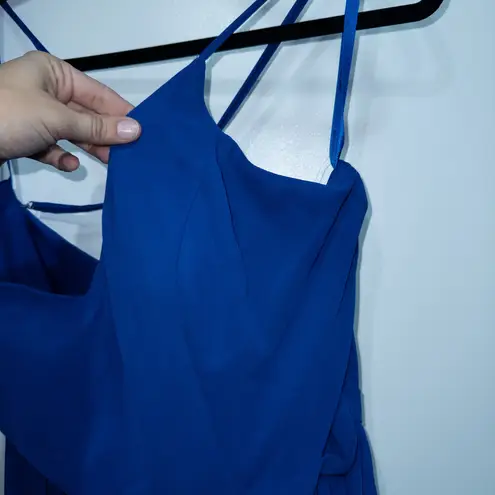 Morilee Madeline Gardner 21764 Almafi Blue Strappy Back Gown Size 20 NWT