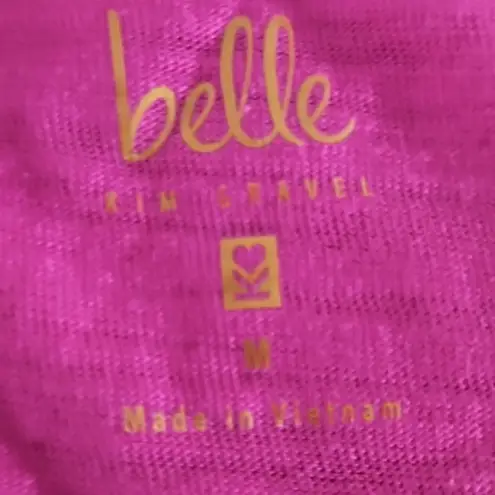 Belle by Kim Gravel Knit Elbow Top with Triple Fringe