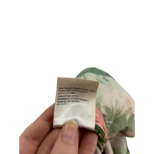 Farm Rio X Anthropologie Jumpsuit Womens XL Deep V Pink Palm Leaf Banana