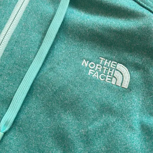 The North Face Women’s heathered green zip up hoodie jacket XS extra small EUC