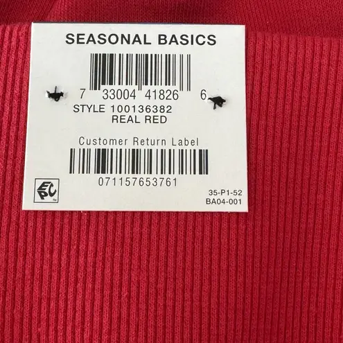 INC X-Large Joggers Pants Stretch Pockets High-Rise Ruched Cuffs Red New