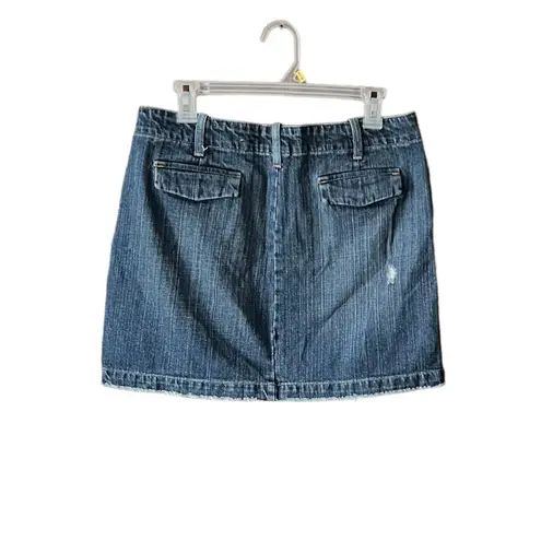 Gap Vintage 2006  Denim distressed mini skirt. Size 8