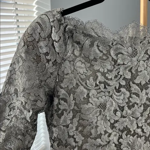 Calvin Klein VTG  x Bergdorf Goodman FW 1991 Iconic Silver Metallic Mini Dress 4