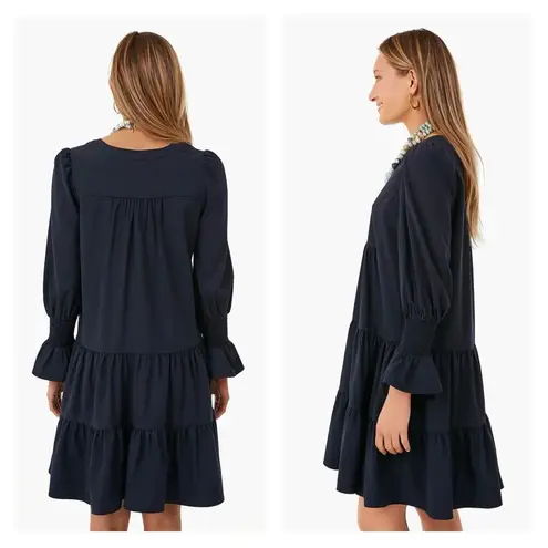 Pomander Place Tuckernuck Navy Blue Tiered Mini Kenzo Dress Sz.XS
