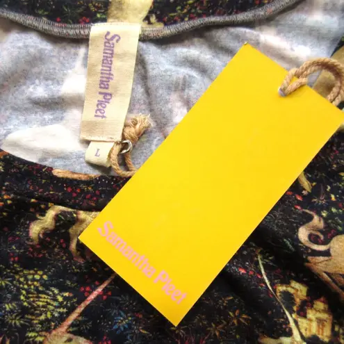 NWT Samantha Pleet Regal Midi in Midnight Tapestry Print Jersey Dress L Size L