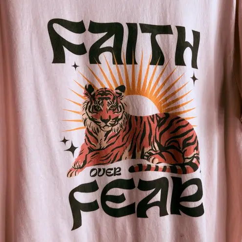 “Faith Over Fear” Pink Graphic T