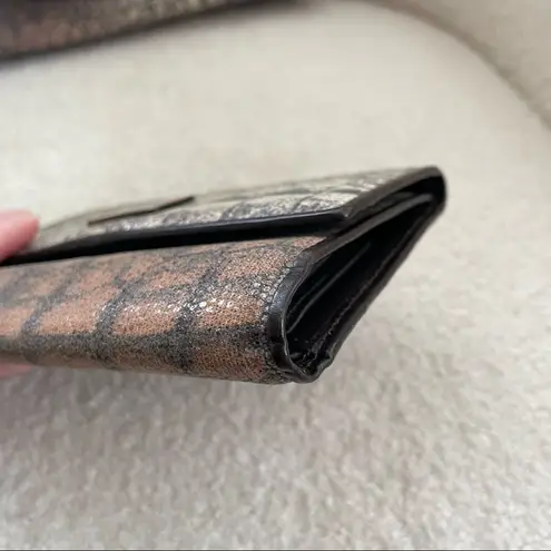 Roberto Cavalli Freedom Animal Print Tri-Fold Wallet