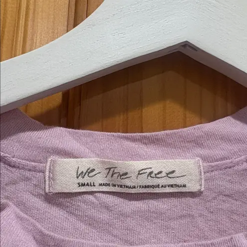 We The Free  Size Small Light Purple Knotted Shoulder Tank Top