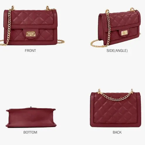 Red Crossbody Quilted Mini Bag NWT