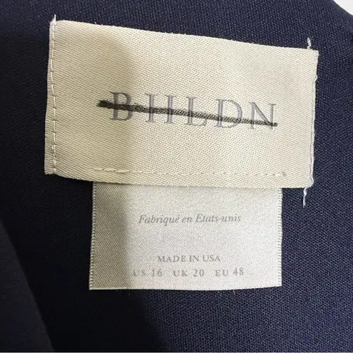 BHLDN Jones Maxi Formal Crepe Dress Midnight Blue – Size 16 (New with Tags) - Image 7