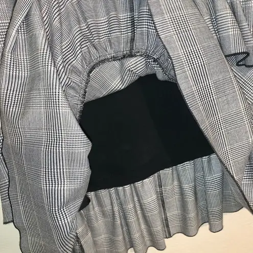 Club Monaco Ruffle gingham/plaid Pru Skirt