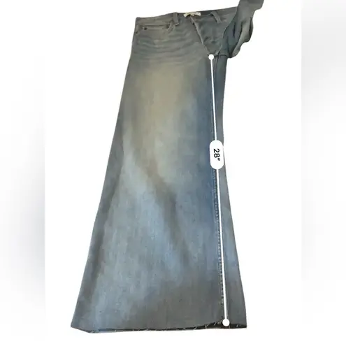 RE/DONE NWT Marea Cropped Jeans Women’s Size 26 Wide Leg Mid Rise Light Wash