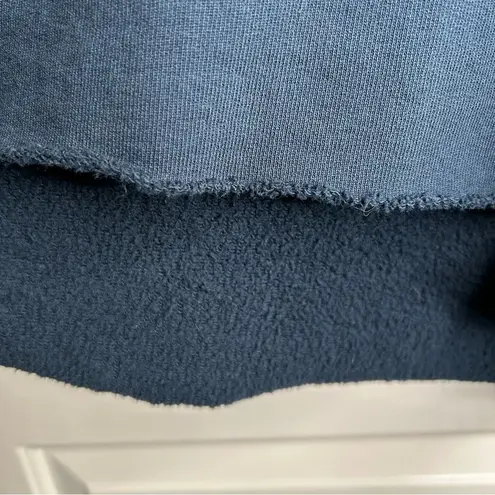 Frank & Eileen Audrey Funnel Neck Capelet Triple Fleece One Size Blue Size undefined