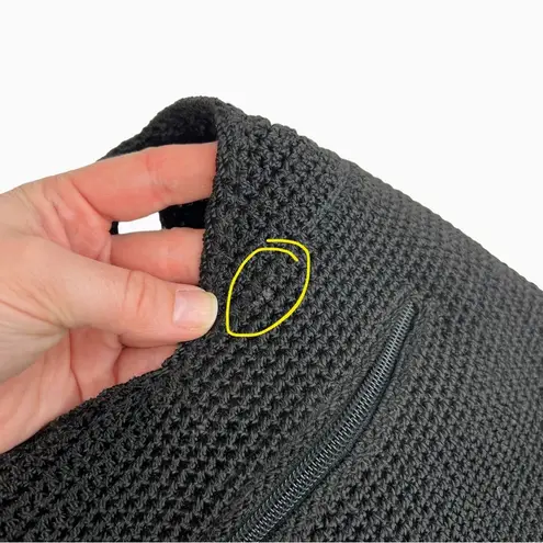 The Sak Solid Black Crochet Shoulder Bag Purse